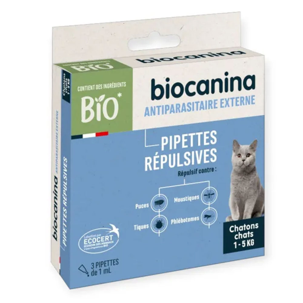 Biocanina Cat repellent pipette 3 pipettes