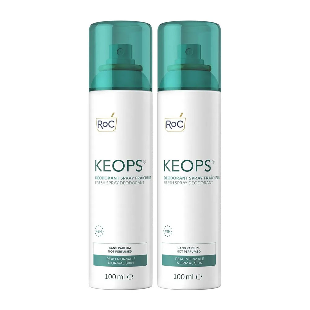 Roc Freshness Dry Deodorant 2x100ml