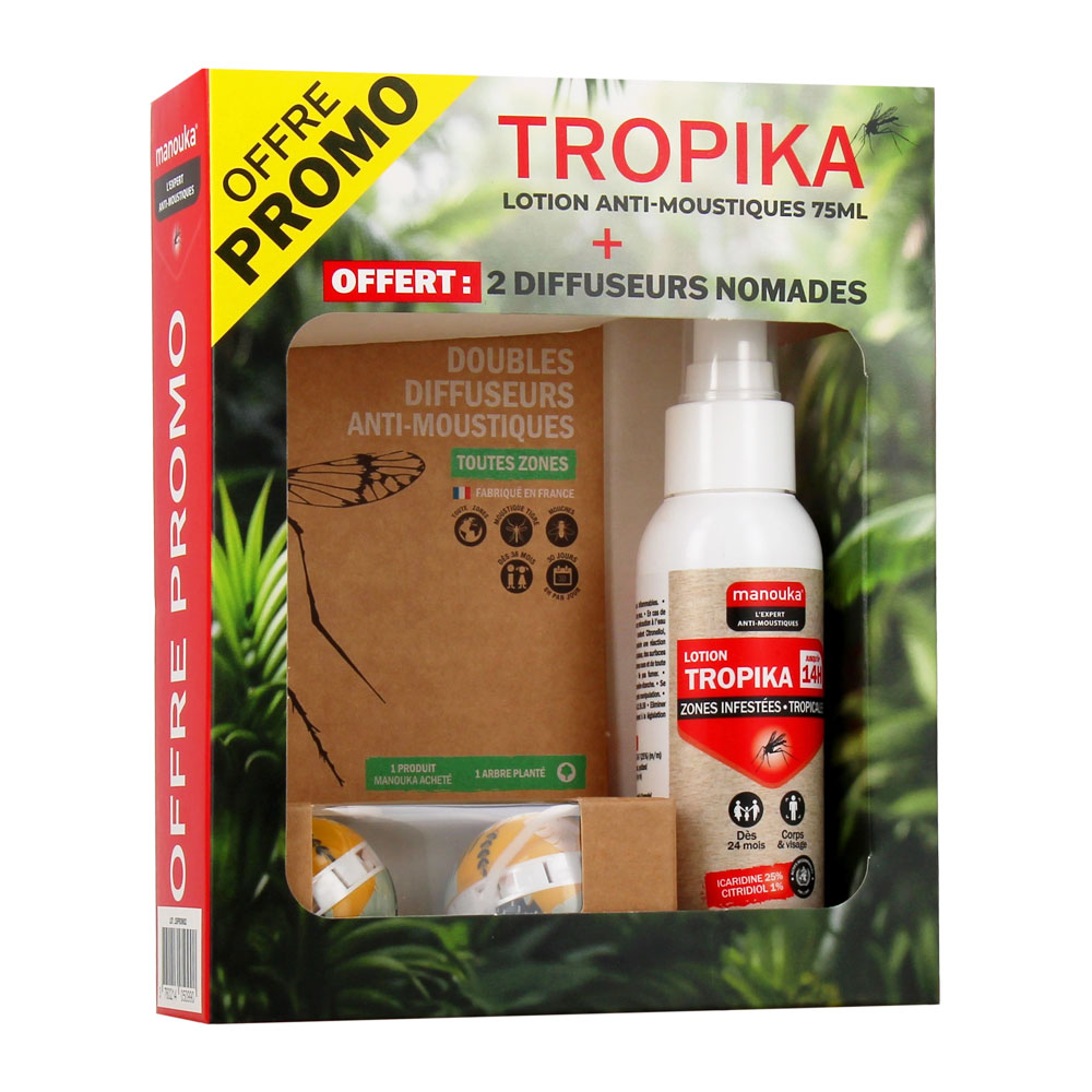 Manouka Tropika Lotion Mosquito Repellents Spray Adult All Zones + Diffuser