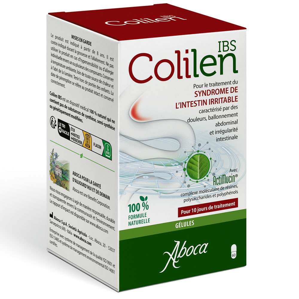 Aboca Gastro-intestinal Colilen IBS irritable bowel syndrome treatment 60 capsules