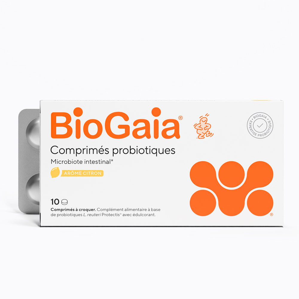 Biogaia Probiotics lemon flavour 10 chewable tablets