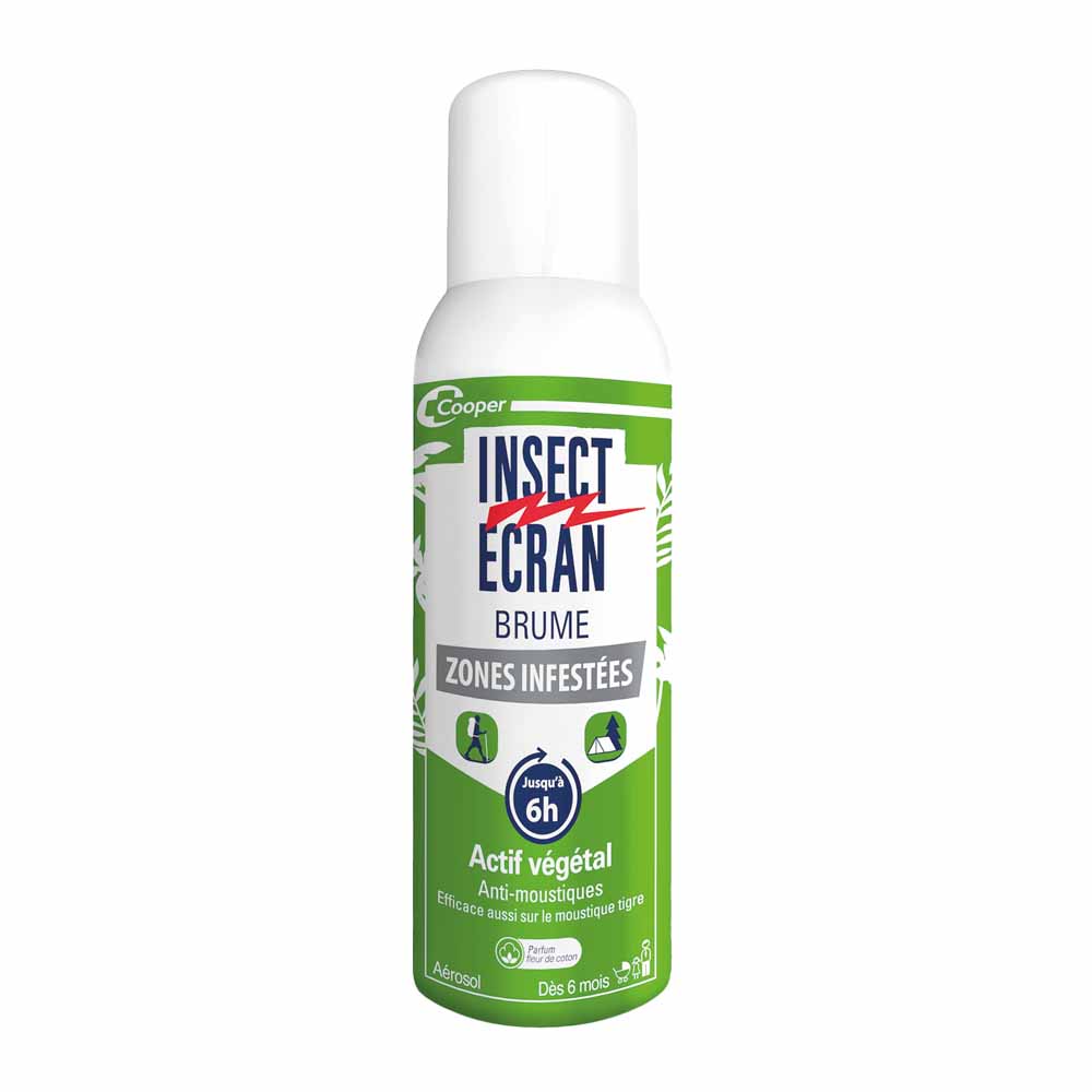 Insect Ecran Mosquito repellent plant-based mist suitable from 6 months, cotton flower fragrance 100 ml