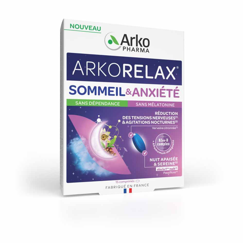 Arkopharma Arkorelax Sleep &amp; Anxiety 15 tablets