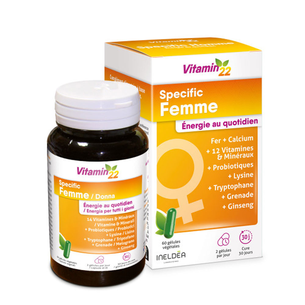 Vitamin'22 Femme Tonifying Action 60 Capsules