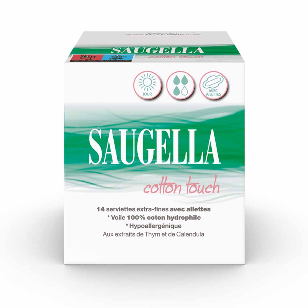 Saugella CottonTouch Cotton Touch Sanitary Towels 14towels x14