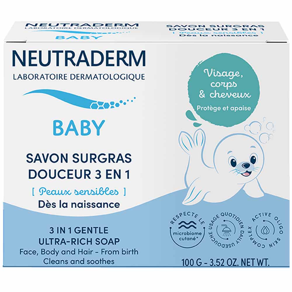 Neutraderm Baby 3-in-1 Gentle Ultra-Rich Baby Soap 100g