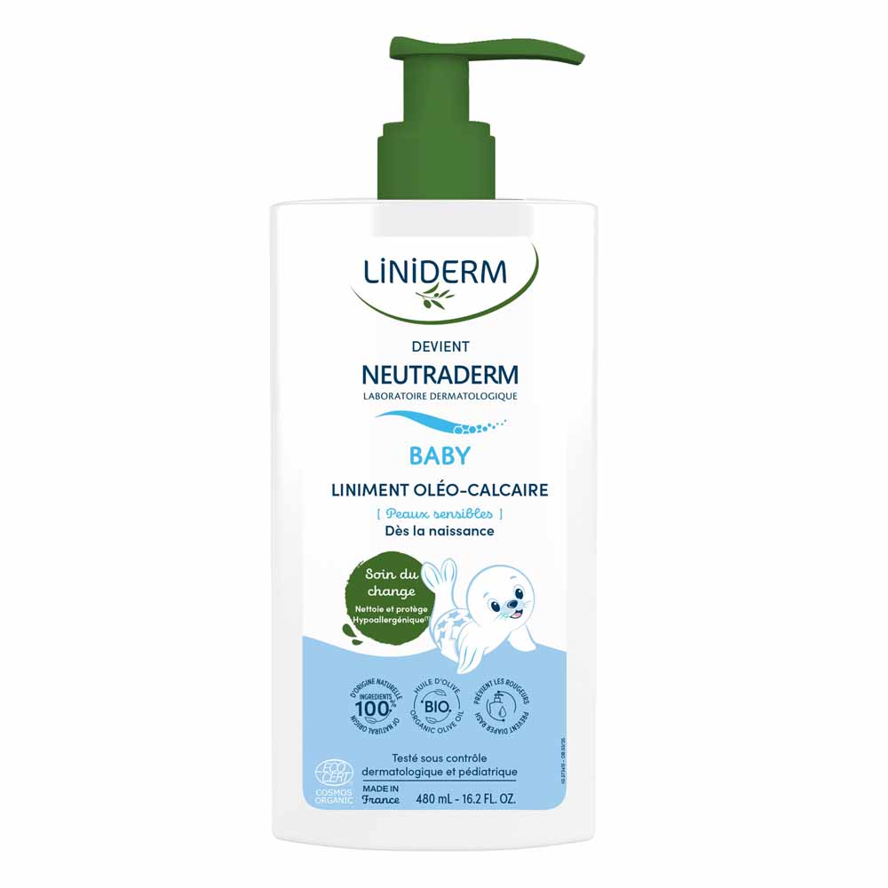 Neutraderm Baby Olive oil/limewater emulsion for nappy changes 480ml