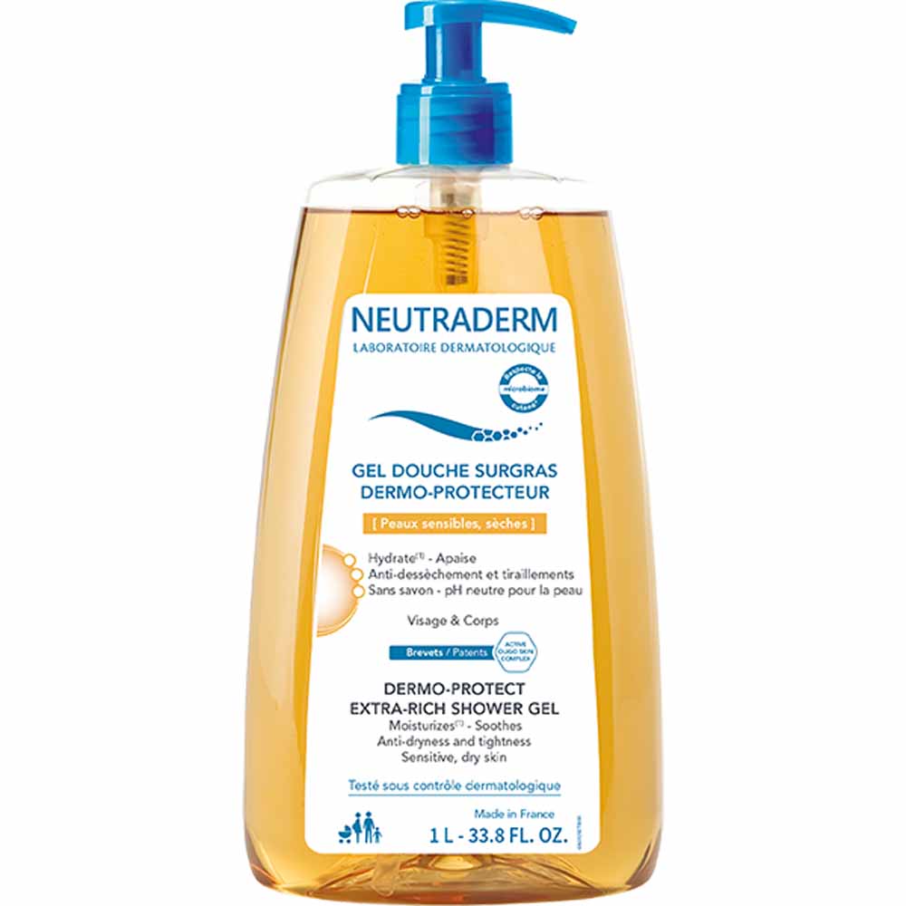 Neutraderm Super-Fatting Dermatological Protective Shower Gel dry skin 1 l
