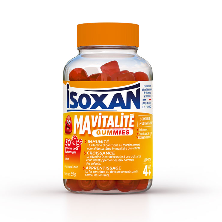 Isoxan My Vitality – Immune Support for Growth & Learning red berries flavour for kids 30 gummies
