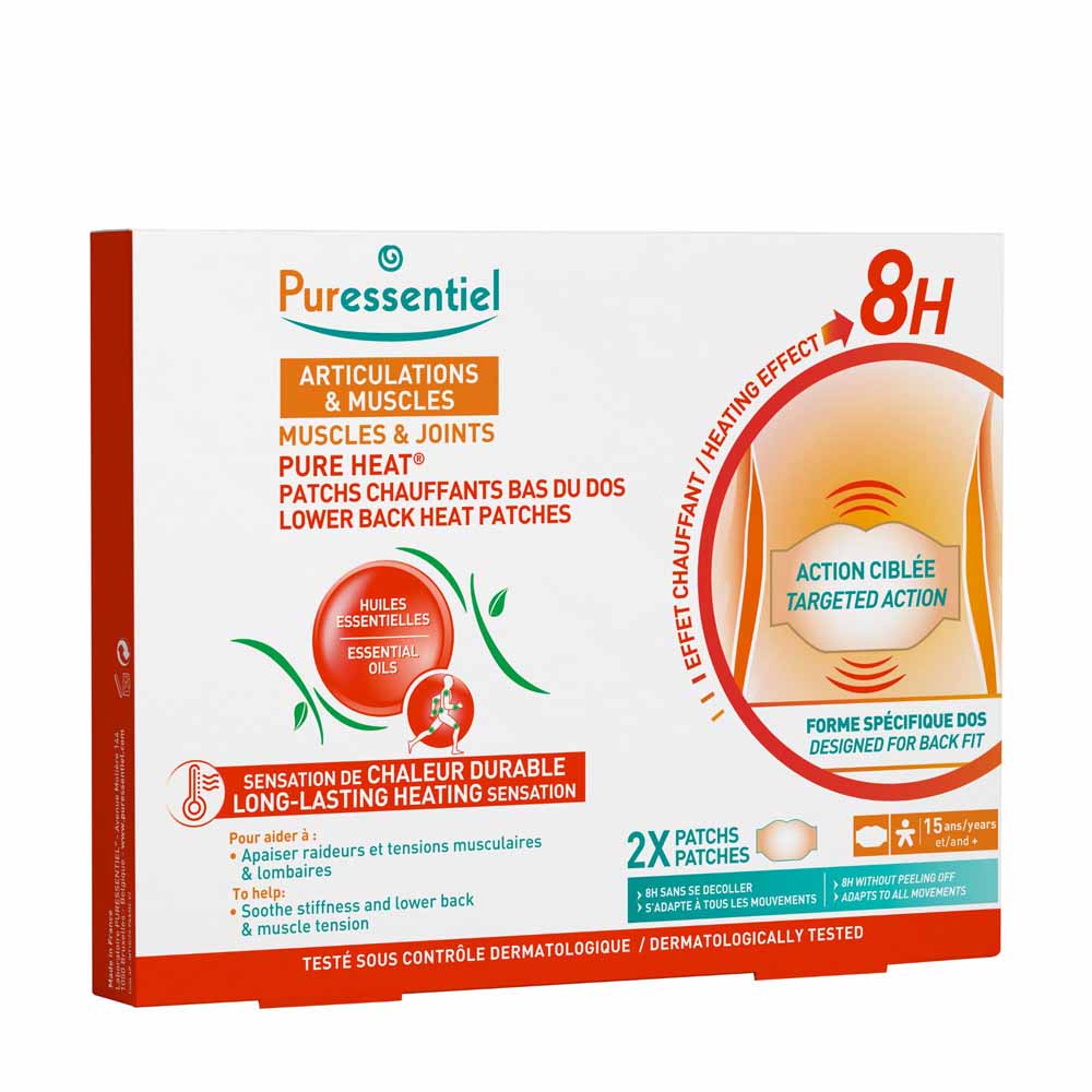 Puressentiel Joints & Muscles Pure Heat Effet 8h Patches X2