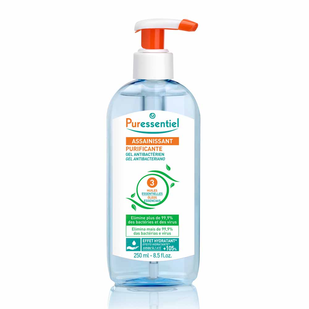 Puressentiel Essential Oils Cleansing antibacterial hand gel with 3 essential oils 250ml