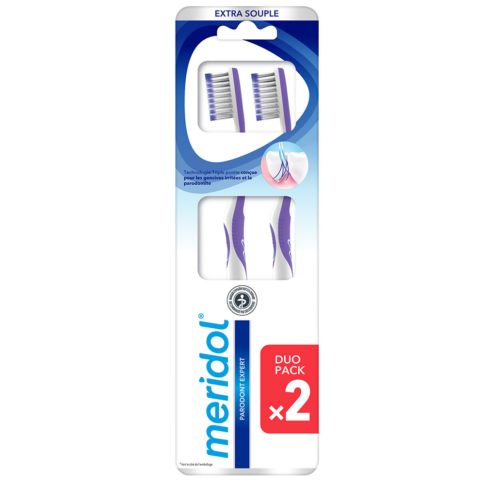 Meridol Parodont Expert Ultra-soft Toothbrushes X2 Extra Doux x2