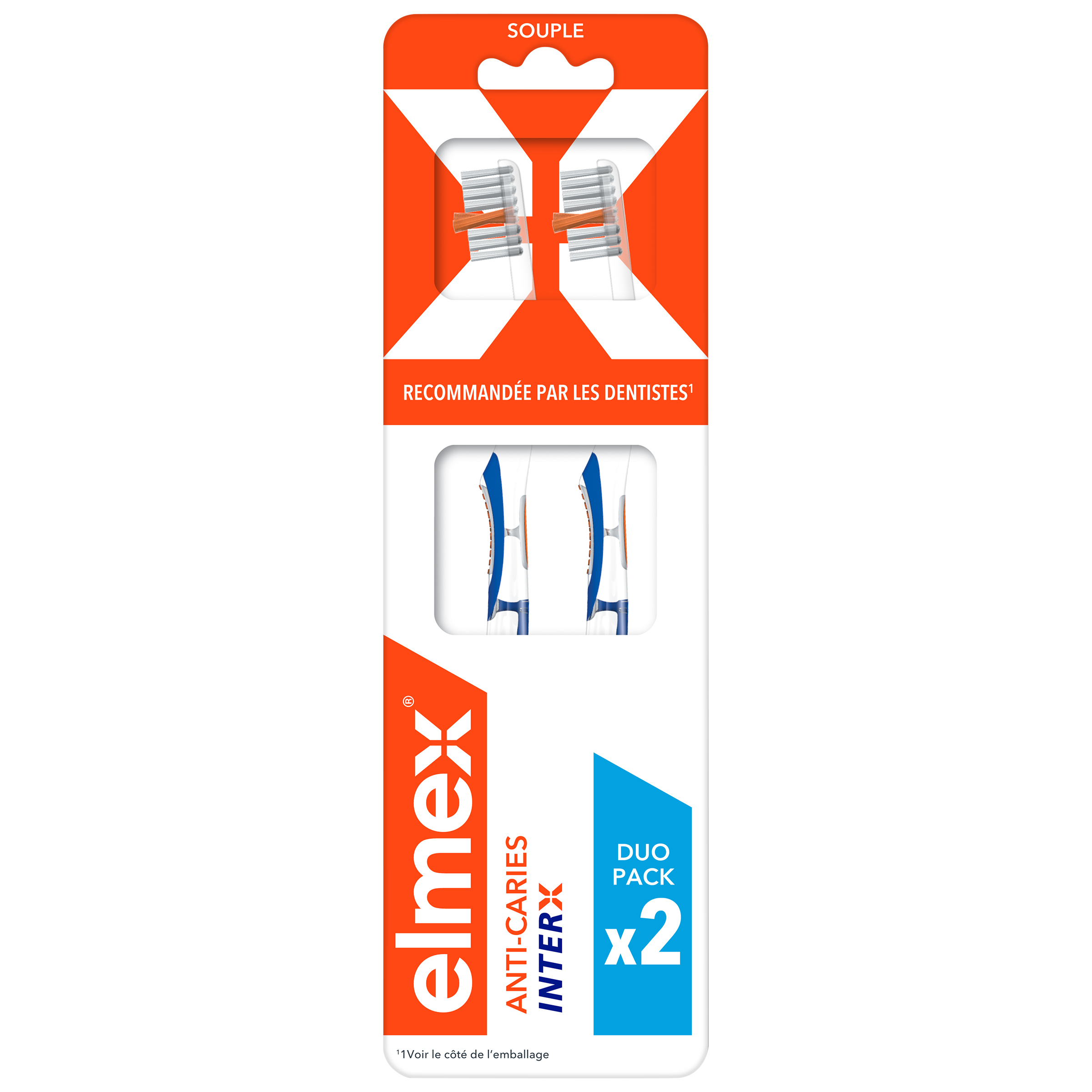 Elmex Anti-Caries Inter X Soft Toothbrush x2