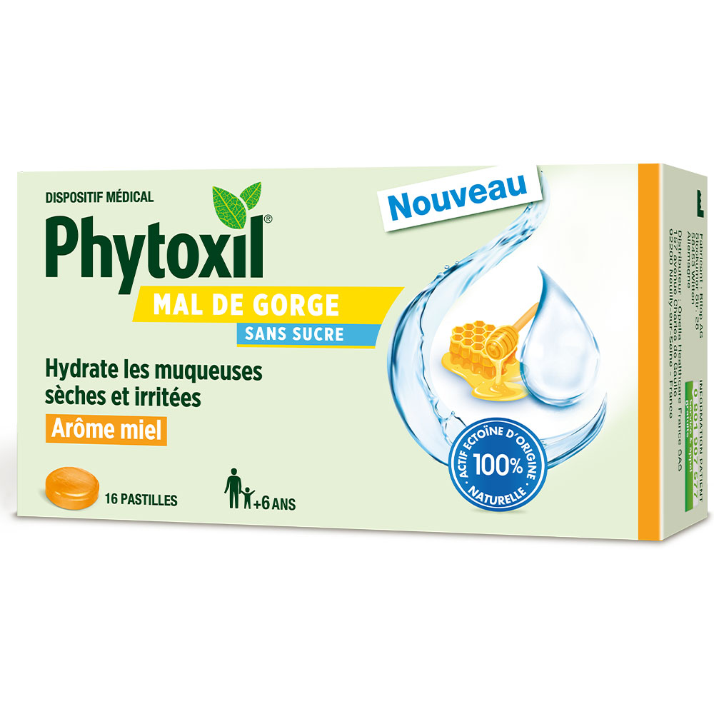 Phytoxil Sore Throat Sugar Free Honey 16 tablets