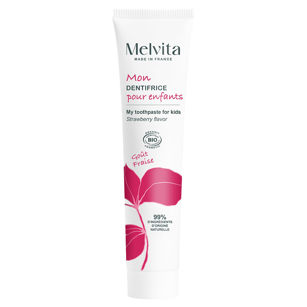 Melvita Children's organic toothpaste strawberry flavour 75 ml