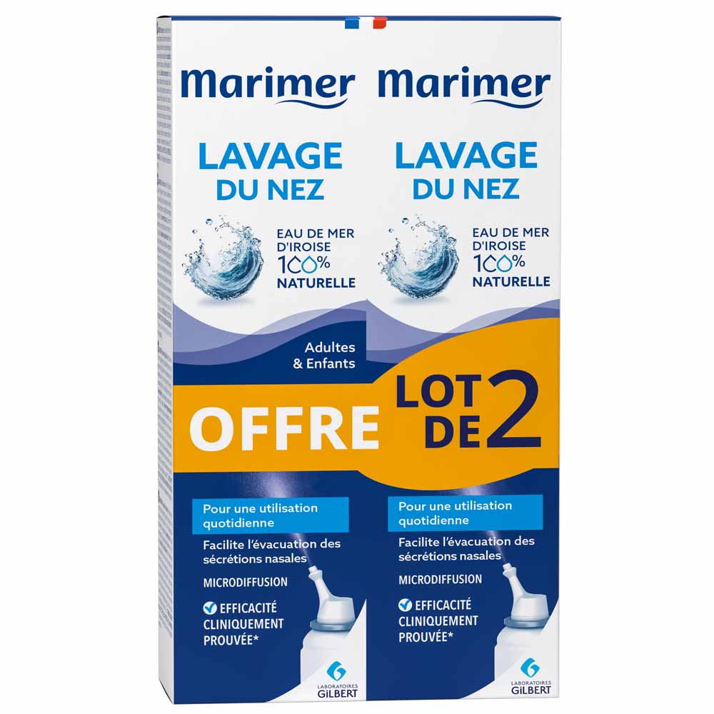 Marimer Spray Spray Nasal Hygiene Dry and congested nose 2x100ml