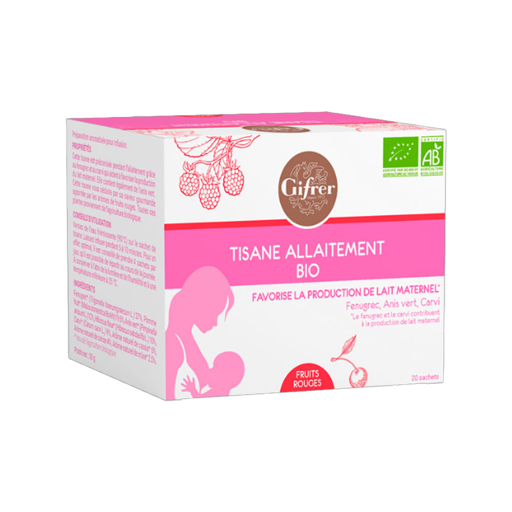 Gifrer Breastfeeding Herbal Tea red berry flavour 20 sachets