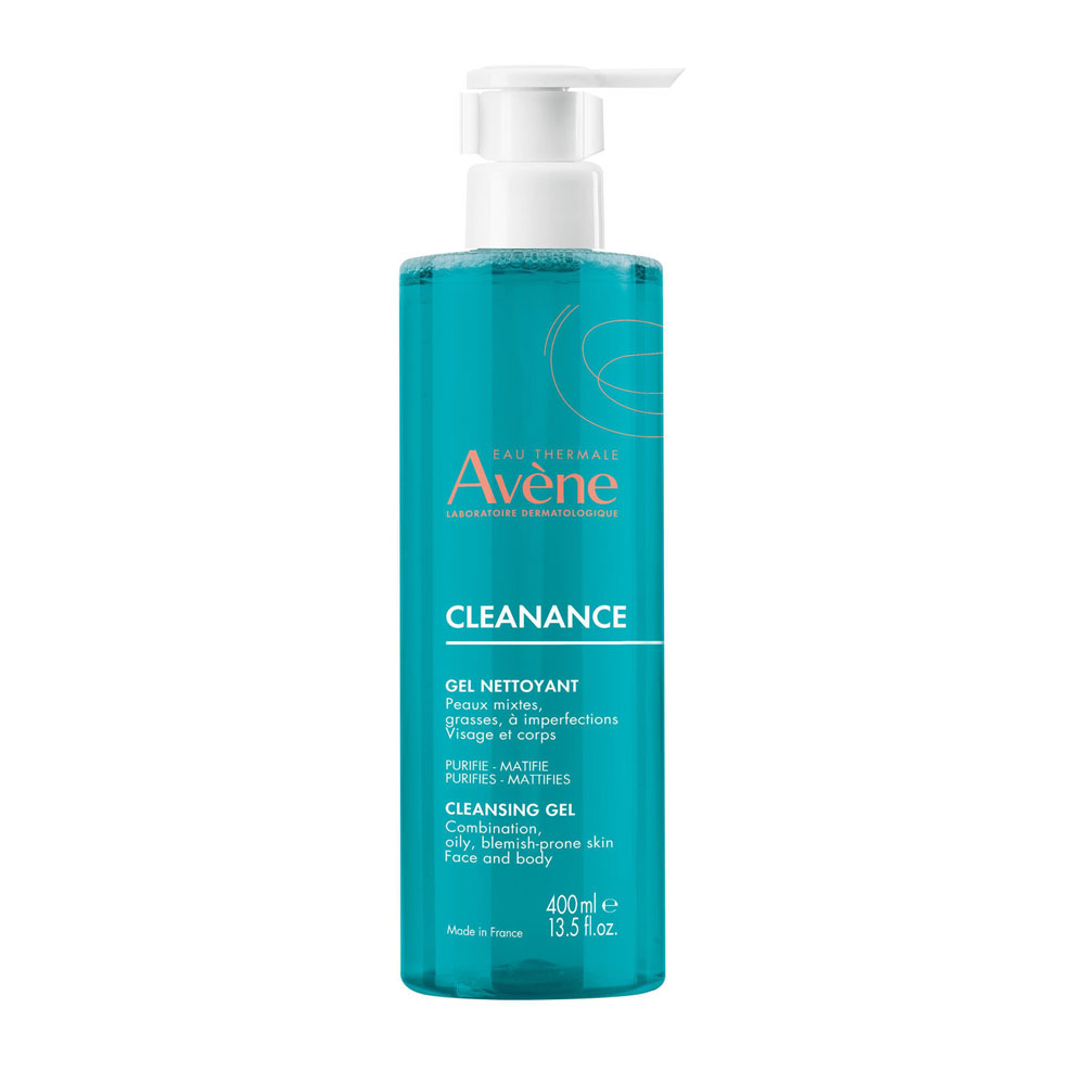 Avène Cleanance Face and body cleansing gel for oily, blemish-prone skin 400 ml