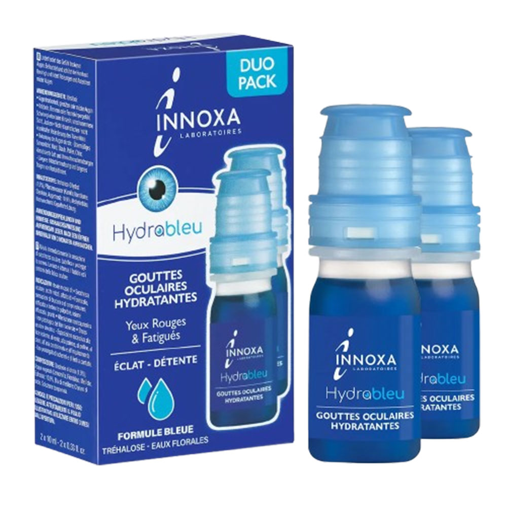 Innoxa Hydrating eye drops for red and tired eyes Blue formula 2 x 10 ml