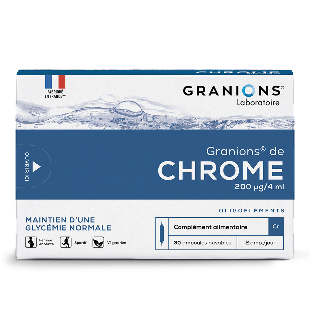 Granions Chrome 200µg 30 ampoules
