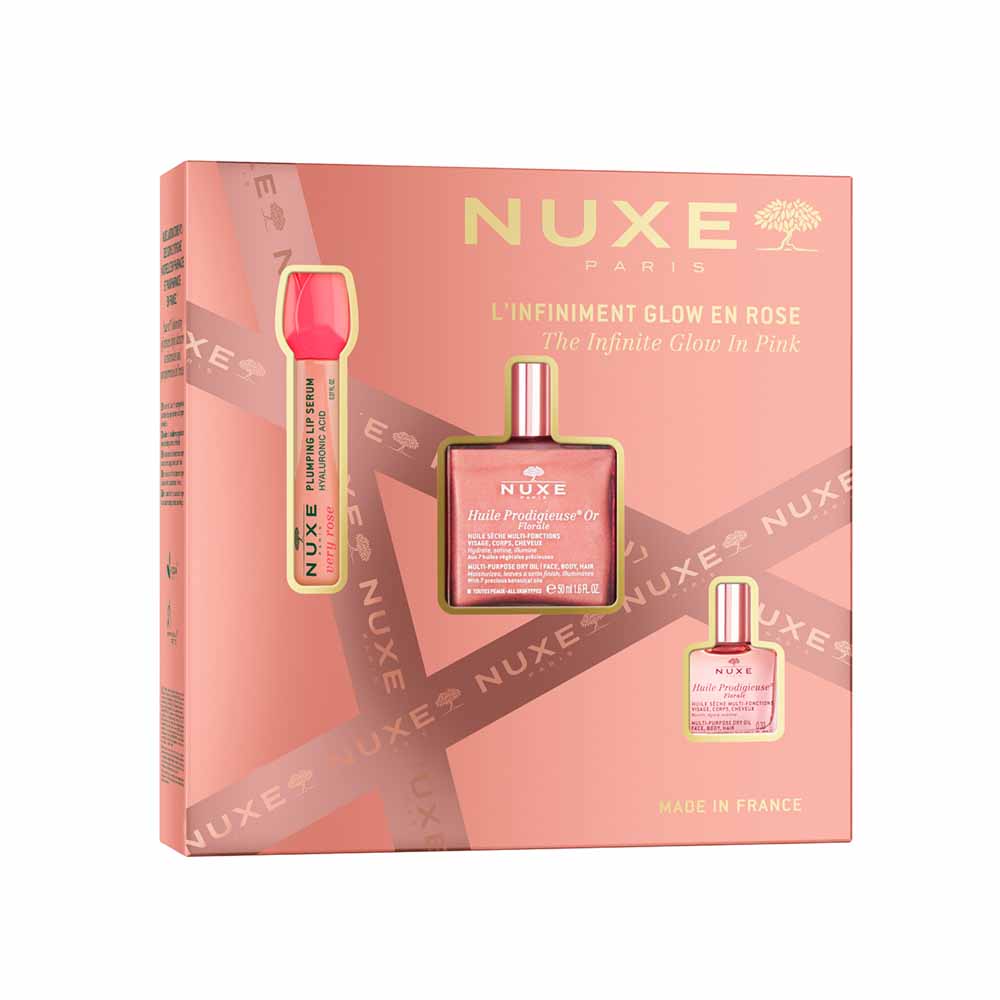 Nuxe Huile Prodigieuse Gift set the infnite glow in pink 68 ml