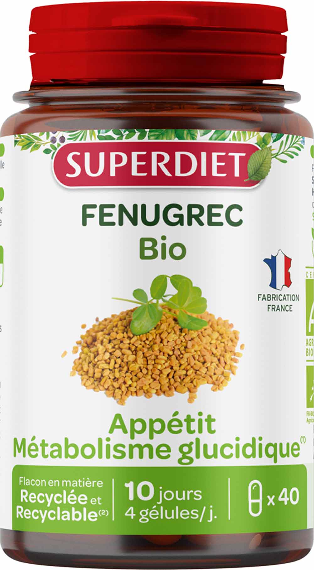 Superdiet Fenugreek Bioes 40 capsules