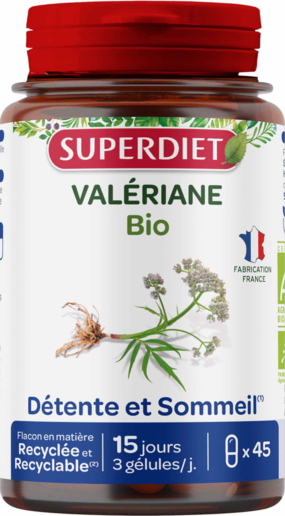Superdiet Valerian Bioes 45 capsules