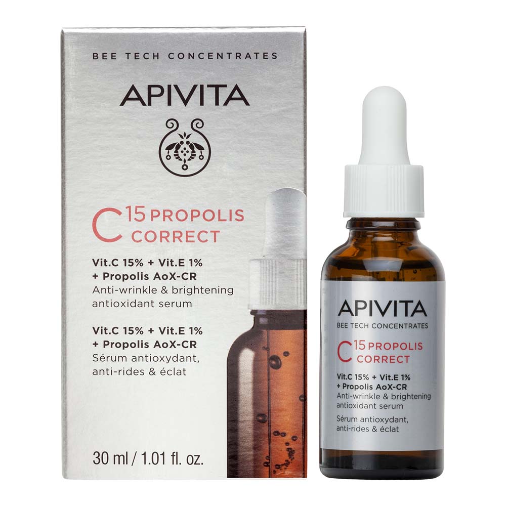 Apivita Bee Tech Concentrates C15 Propolis Correct Anti-Wrinkle and Radiance Serum 30ml