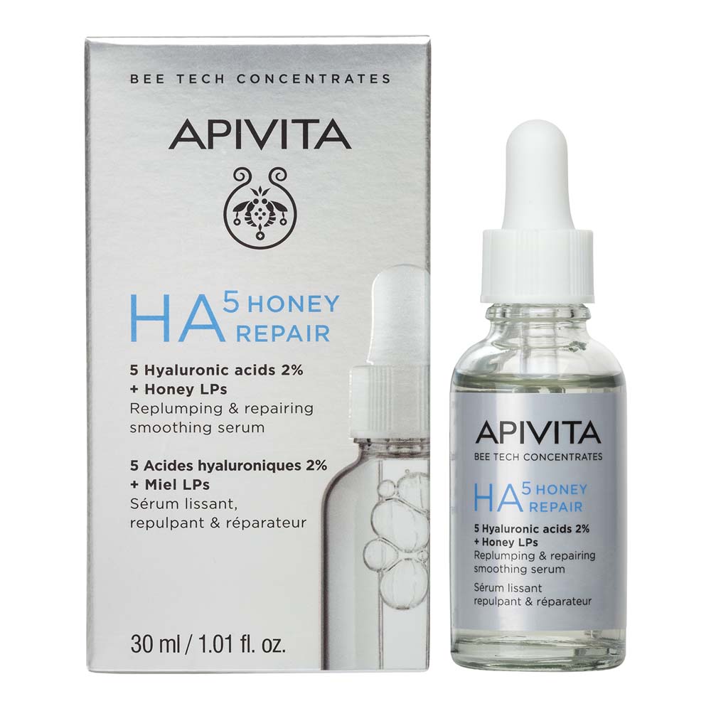 Apivita Bee Tech Concentrates H5 Honey Repair Smoothing Plumping and Repairing Serum 30ml