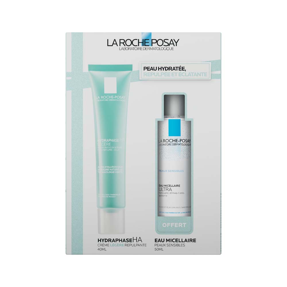 La Roche-Posay Hydraphase Hydraphase HA light moisturiser + micellar water for sensitive skin set 75ml