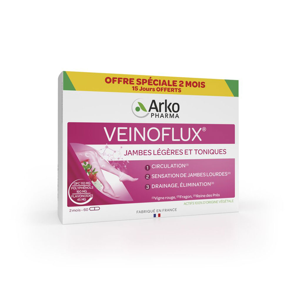 Arkopharma Veinoflux Light and Toned Legs x 60 capsules