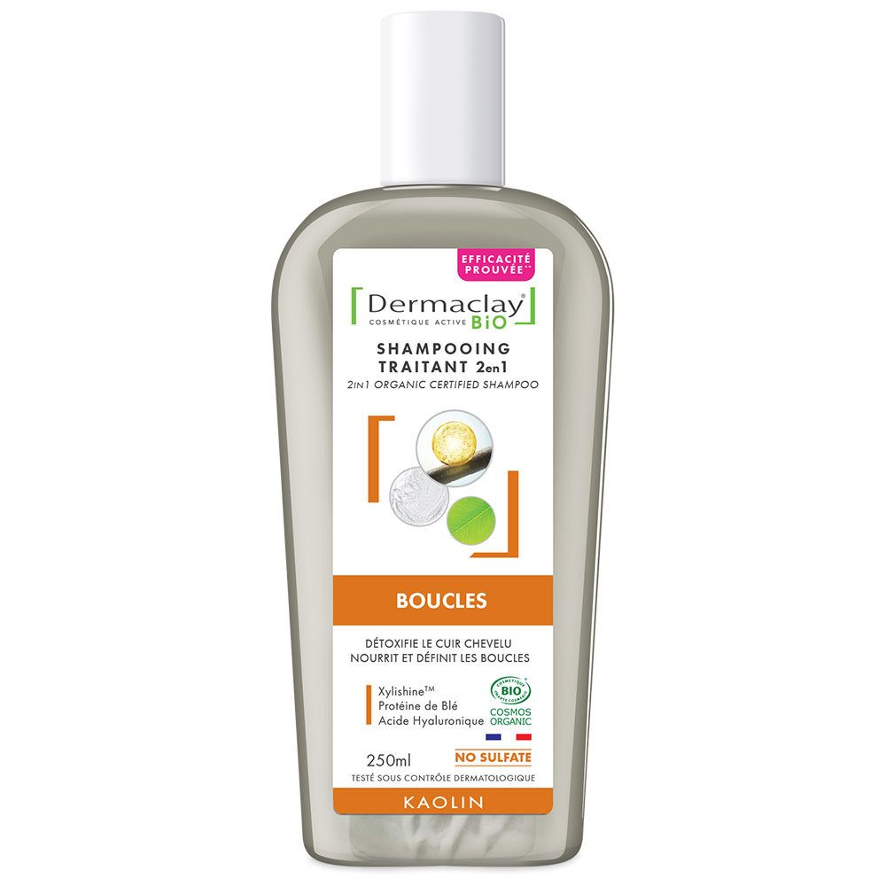 Dermaclay Organic 2in1 Treatment Shampoo Curls 250ml
