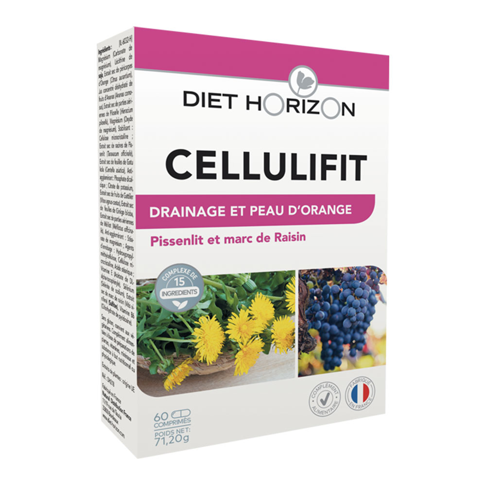 Diet Horizon Cellulifit drainage and orange peel skin support 60 tablets