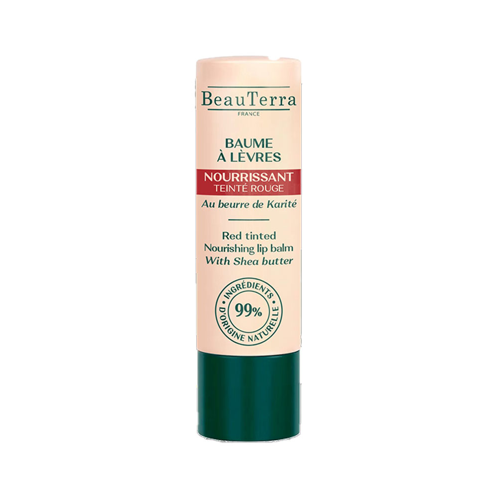Beauterra Nourishing Lip Balm Tinted Red 4g