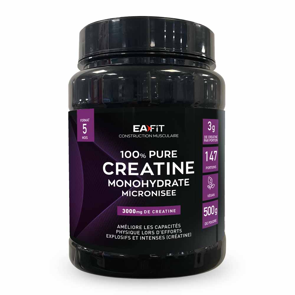 Eafit Muscular building Pure Creatine Format 5 Mois Goût neutre 500g