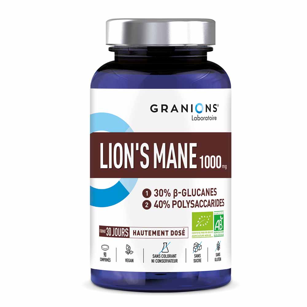 Granions Lion's Mane Organic 1000 mg 90 tablets