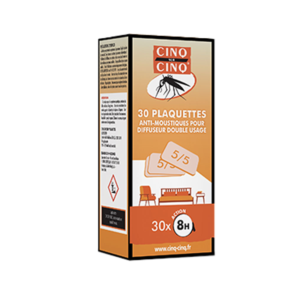 Cinq Sur Cinq Anti-moustique refills for dual-use diffuser 30 units