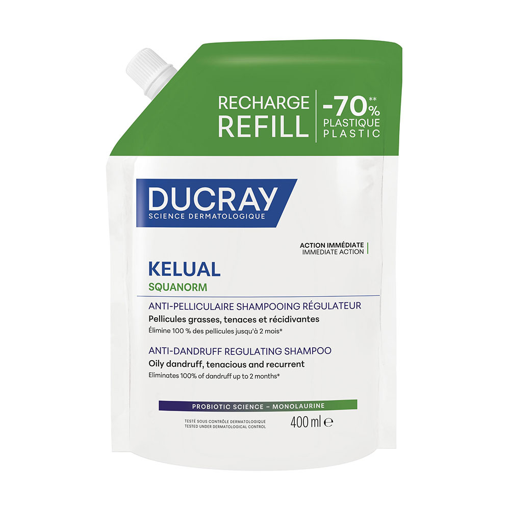 Ducray Kelual Squanorm Eco-Recharge Anti-Dandruff Regulating Shampoo 400ml