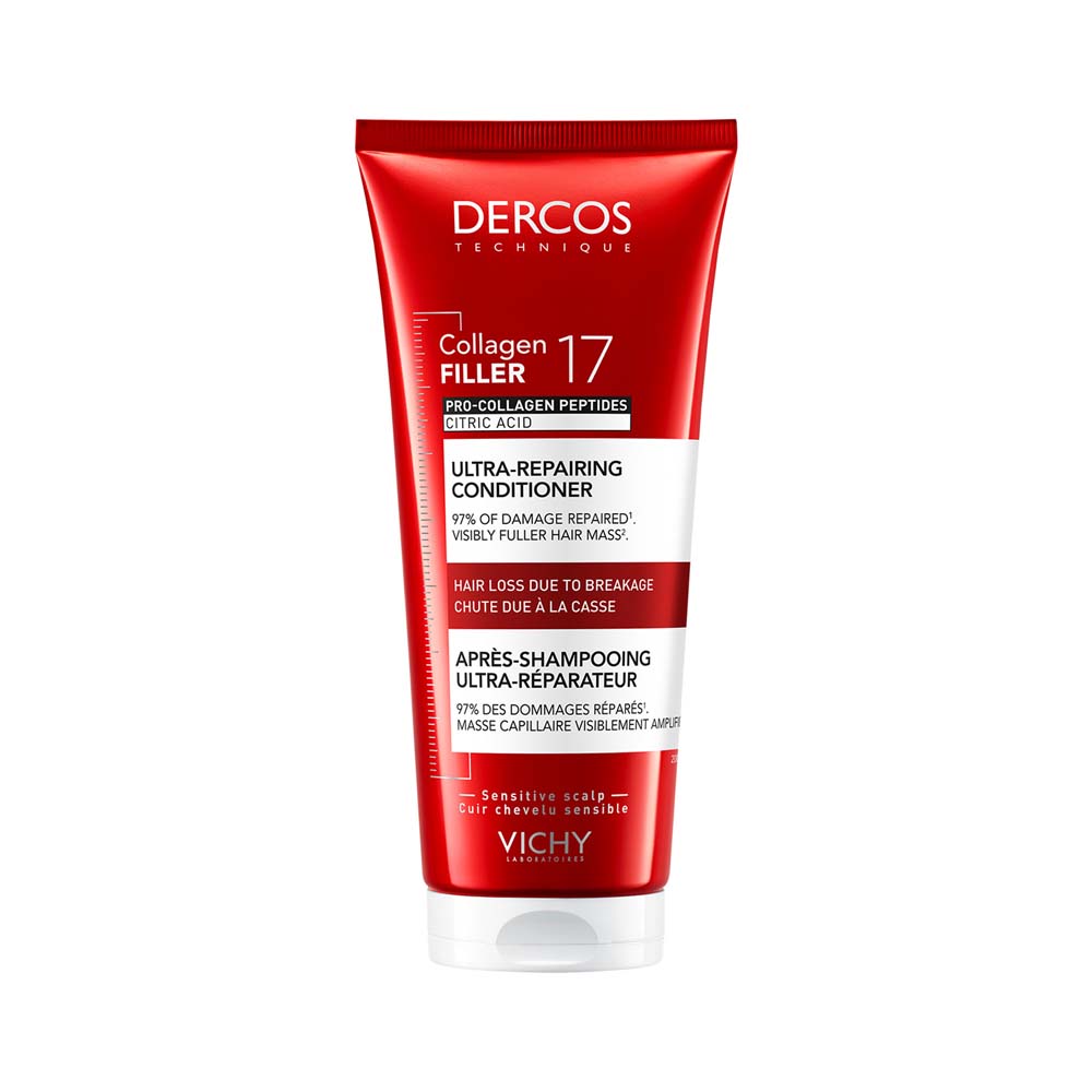 Vichy Dercos Collagen Filler 17 Intensive Repairing Fortifying Conditioner 200ml