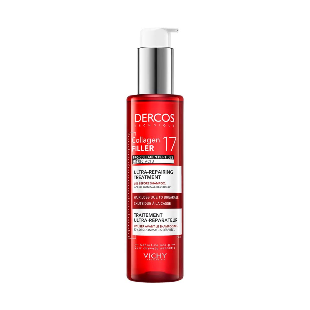 Vichy Dercos Collagen Filler 17 Intense Repairing Fortifying Pre-Shampoo 150ml