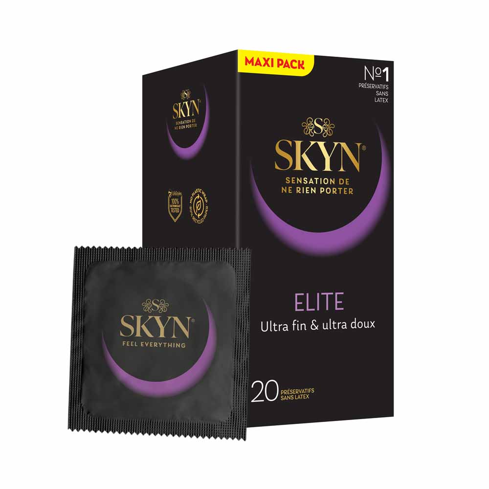 Skyn Elite Skyn Elite Latex-free Condoms X10 Ultra Fin et Ultra Doux x20