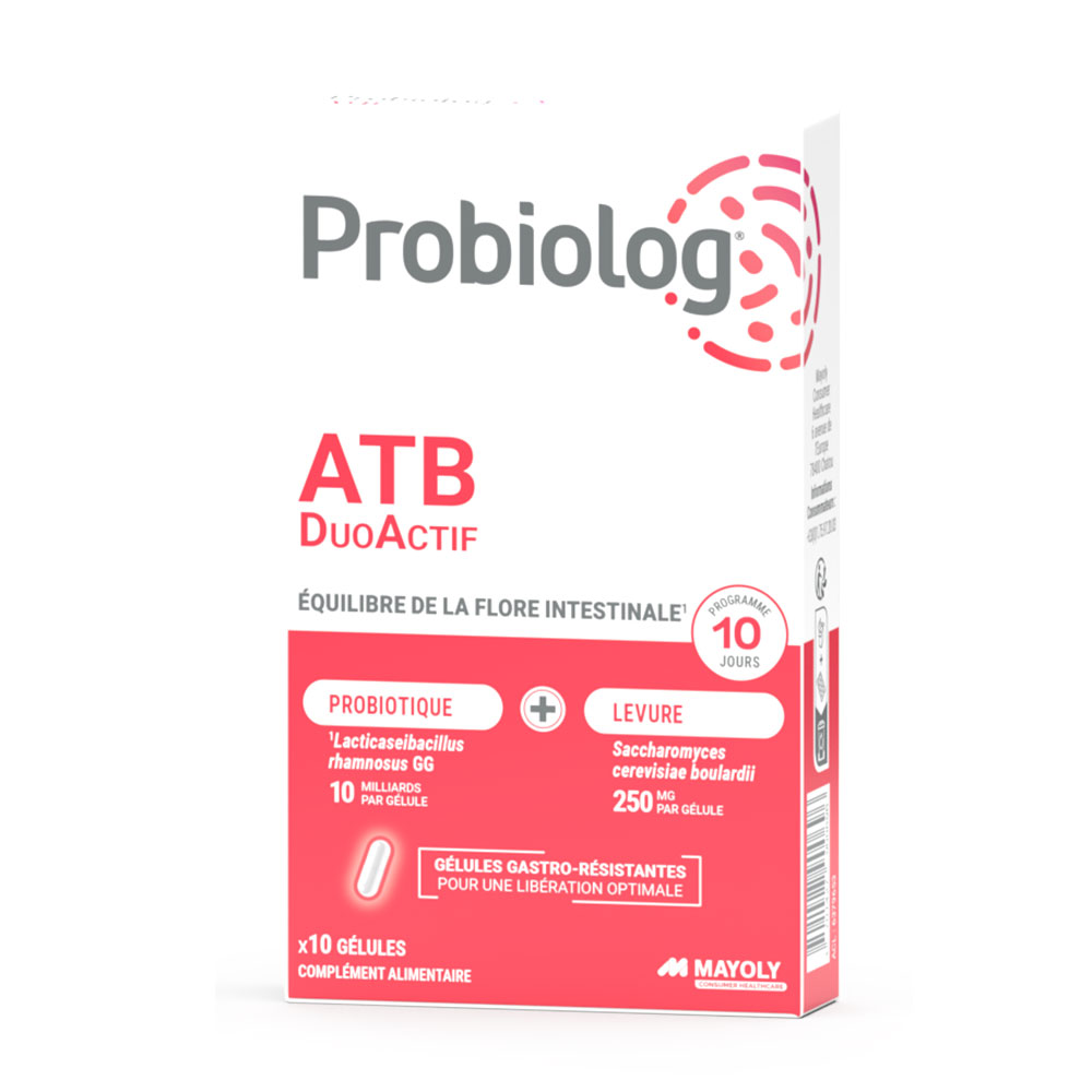 Mayoly CHC Probiolog Atb DuoActive gut flora 10 capsules