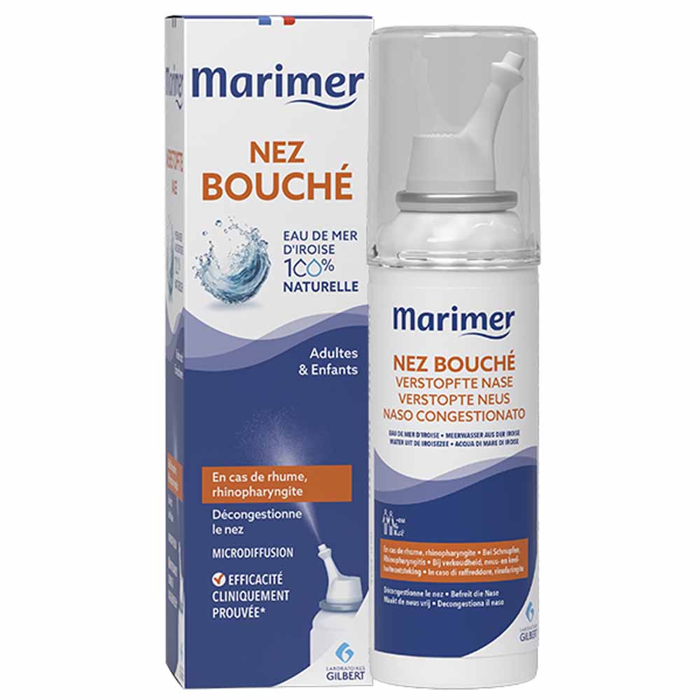 Marimer Spray Blocked nose sea water 100% natural blocked nose relief 100 ml
