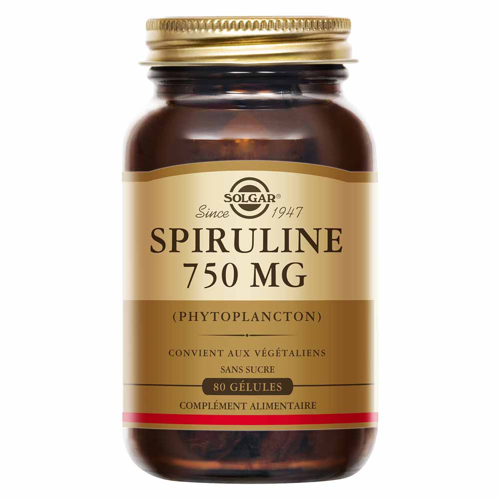 Solgar Spirulina energy boost and detox support 80 tablets