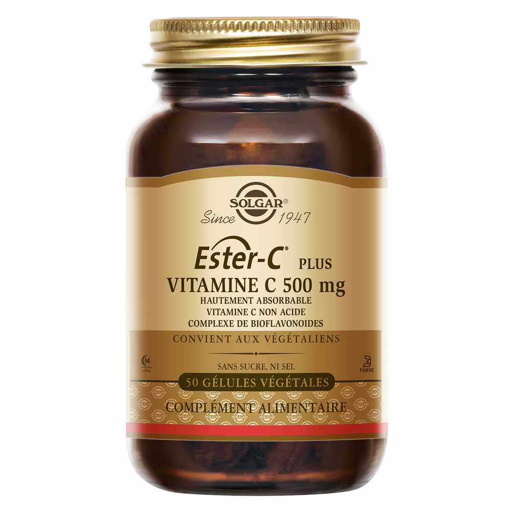 Solgar Ester-C® Plus 500 mg vitamin C for immune defence 50 plant-based capsules