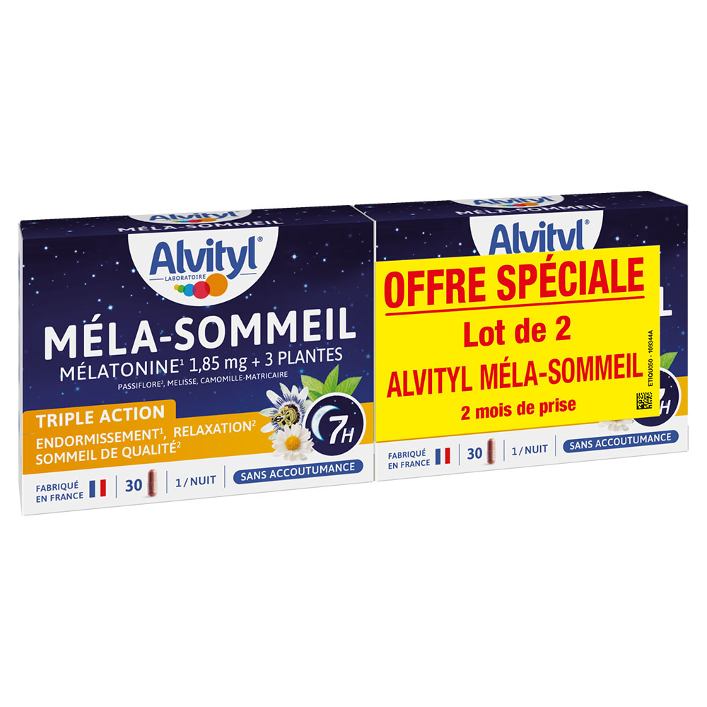 Alvityl Mela-Sleep 2x30 vegetarian capsules