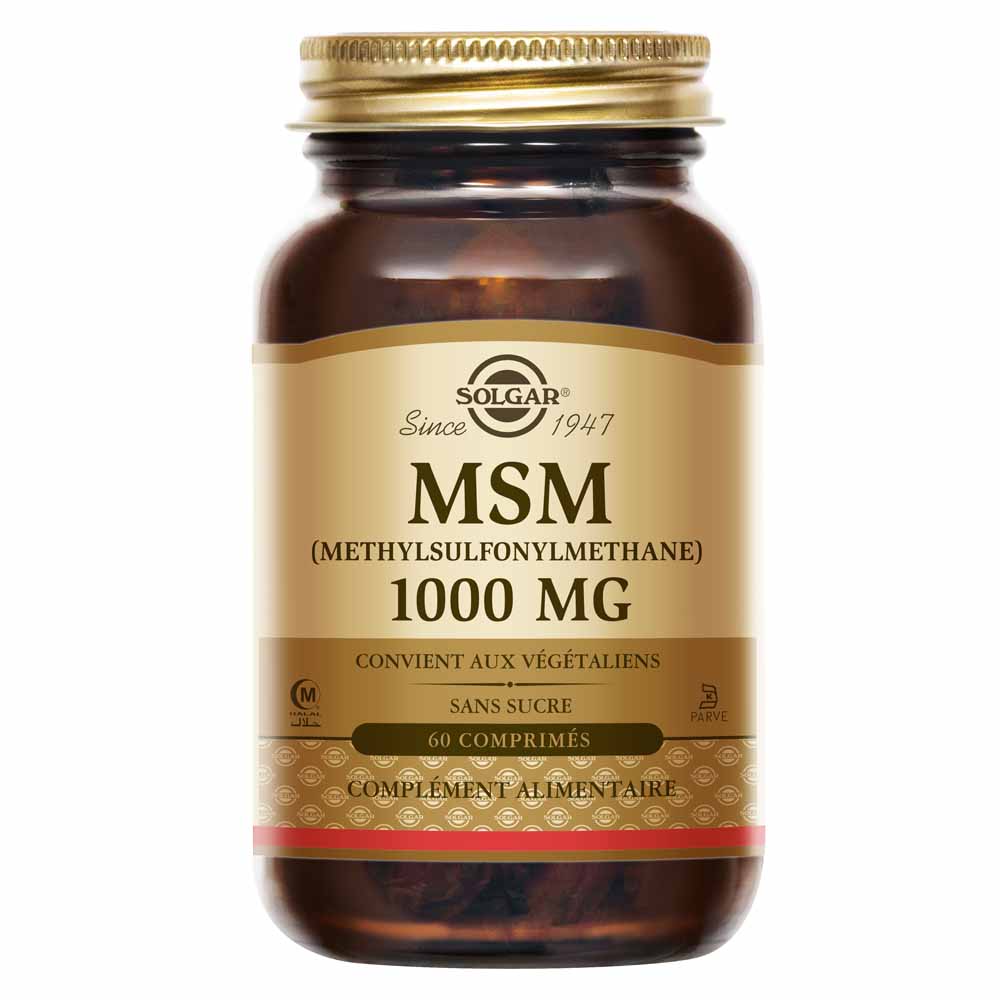 Solgar MSM 1000 mg joint and cartilage detox support 60 tablets