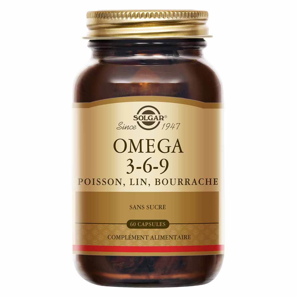 Solgar Omega 3-6-9 6 9 Cardiovasculaire 60 capsules
