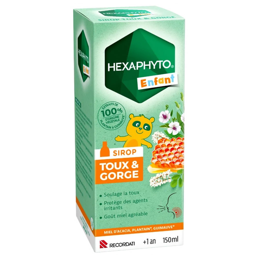 Hexaphyto Cough & Throat Syrup From 1 Year Honey Taste 150ml
