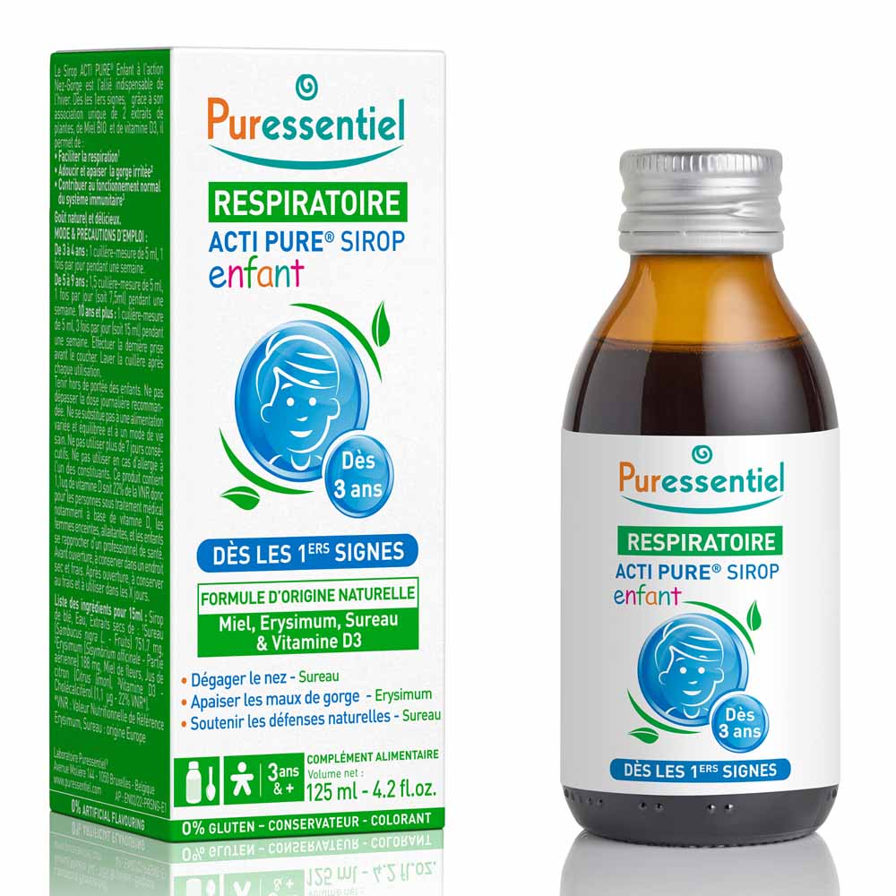 Puressentiel Respiratory Children's Syrups Acti Pur Natural Taste 125ml